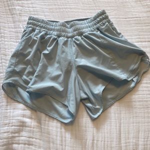 Lululemon Light Blue Size 4 Tall Athletic Shorts